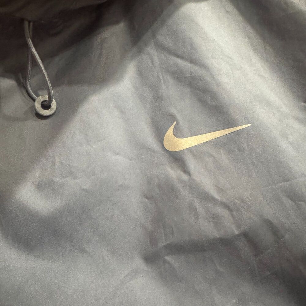 Nike Running Dri-FIT Hooded Windbreaker Jacket Blue Gray Full Zip Women's Small - Picture 8 of 16